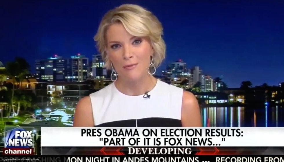 Megyn Kelly hits Obama for blaming election loss on Fox News