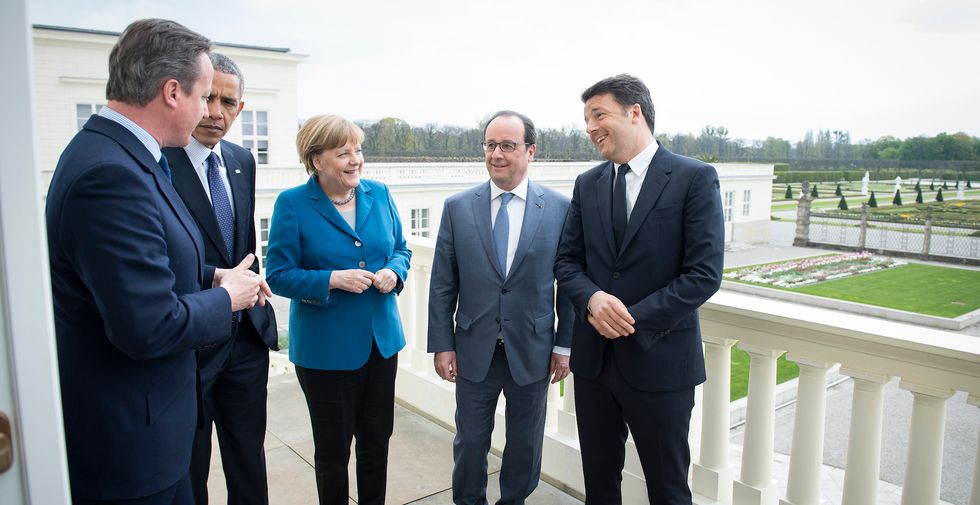 This picture shows just how much world politics have changed in less than a year