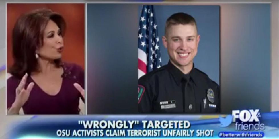 What is wrong with us?': Judge Jeanine unloads after criticism of Ohio State University officer
