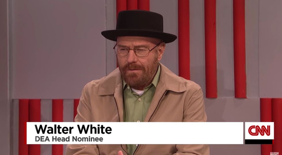 SNL's Trump appoints 'Breaking Bad' star Walter White as DEA head: 'Time to make America cook again