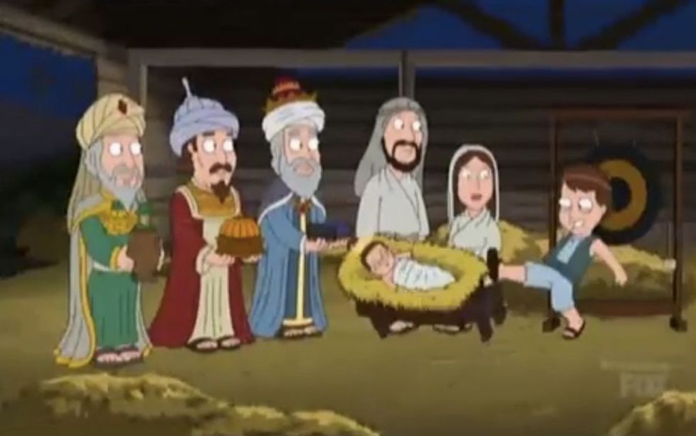 Christmas TV episode features jaw-dropping Jesus mockery, violence. Oh wait — it's 'Family Guy.\