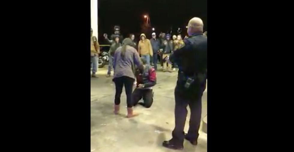 Man enlists police to help him propose to his girlfriend in scheme to promote unity