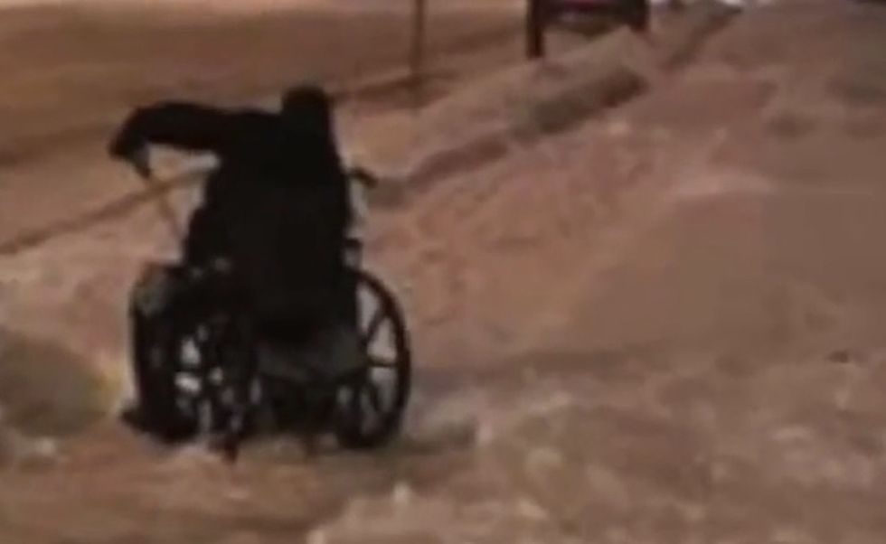 Proud dad shares sons' response after they notice man in wheelchair shoveling snow