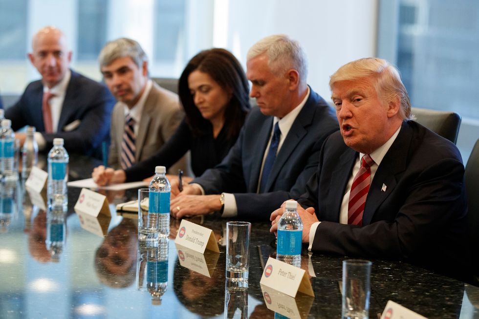 Trump meets with tech CEOs Elon Musk, Jeff Bezos, Tim Cook and more