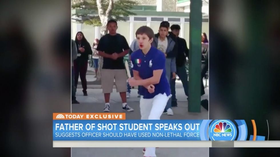 Knife-wielding teen shot by police was a bullying victim, dad says