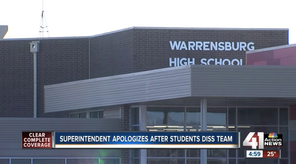 Superintendent apologizes after students hold ‘Trump’ sign, turn backs on 'predominantly black' team