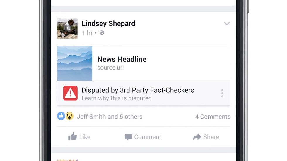 Facebook to partner with mainstream fact-checkers to combat 'fake news