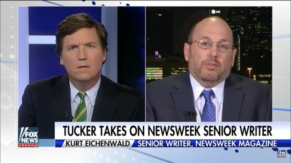 ‘This is a little nutty’: Tucker Carlson grills ‘partisan’ Newsweek writer over baseless Trump claim