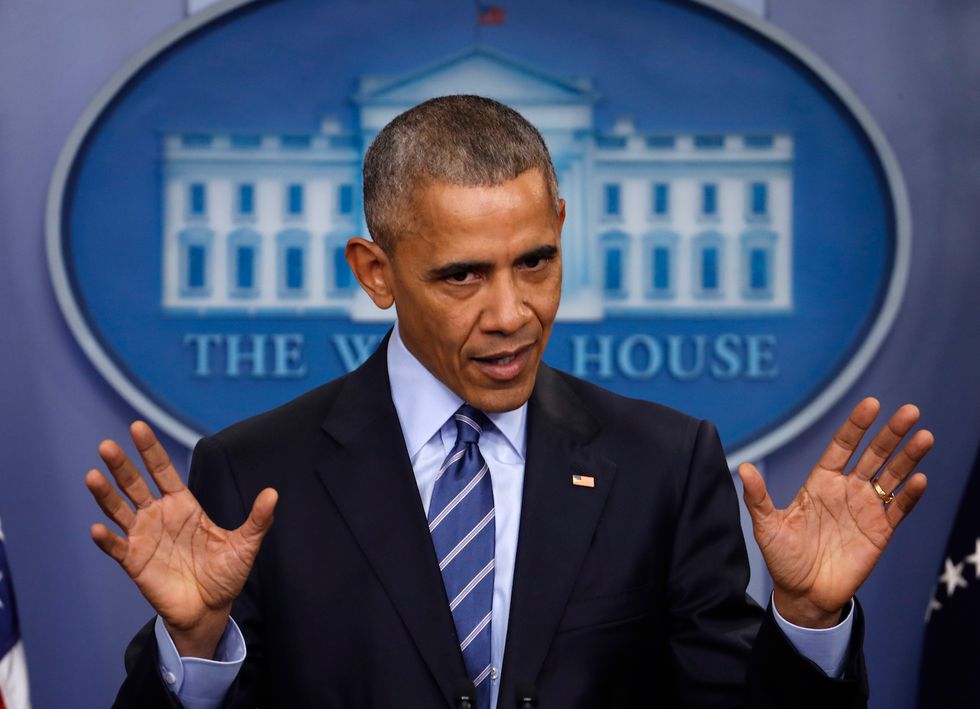 President Obama uses Trump's favorite phrase to complain about alleged anti-Clinton media bias
