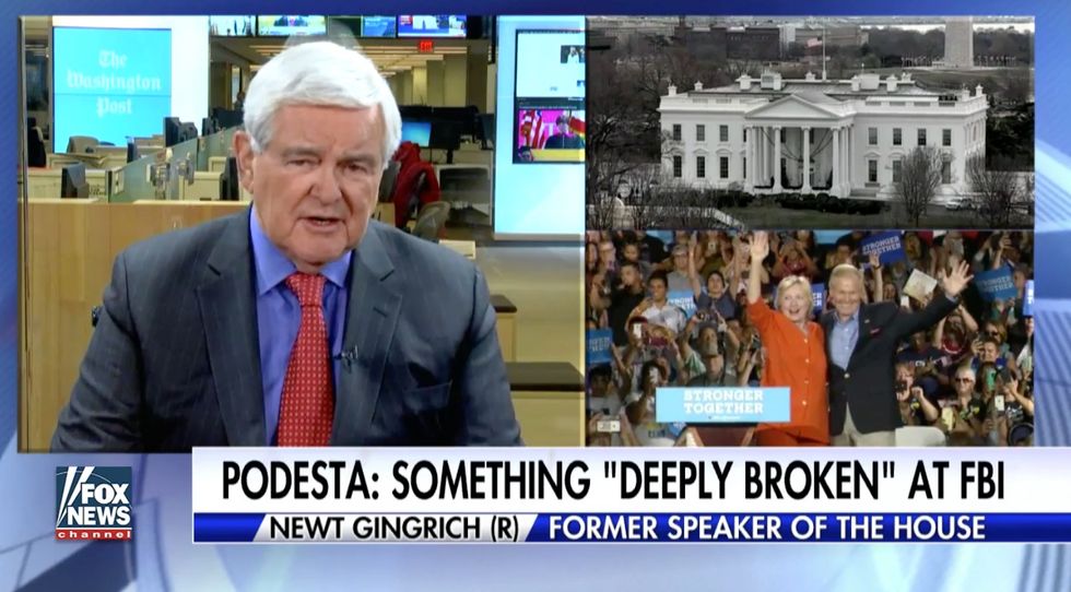Newt Gingrich slams 'loser' John Podesta for refusing to accept Clinton's loss to Trump