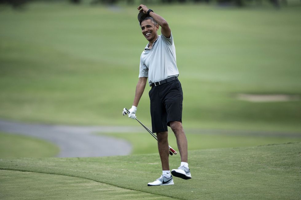 President Obama plays more golf on final taxpayer-funded vacation