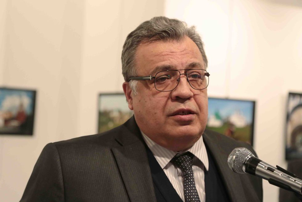 BREAKING: Russian ambassador to Turkey shot dead by gunman yelling 'Allahu Akbar