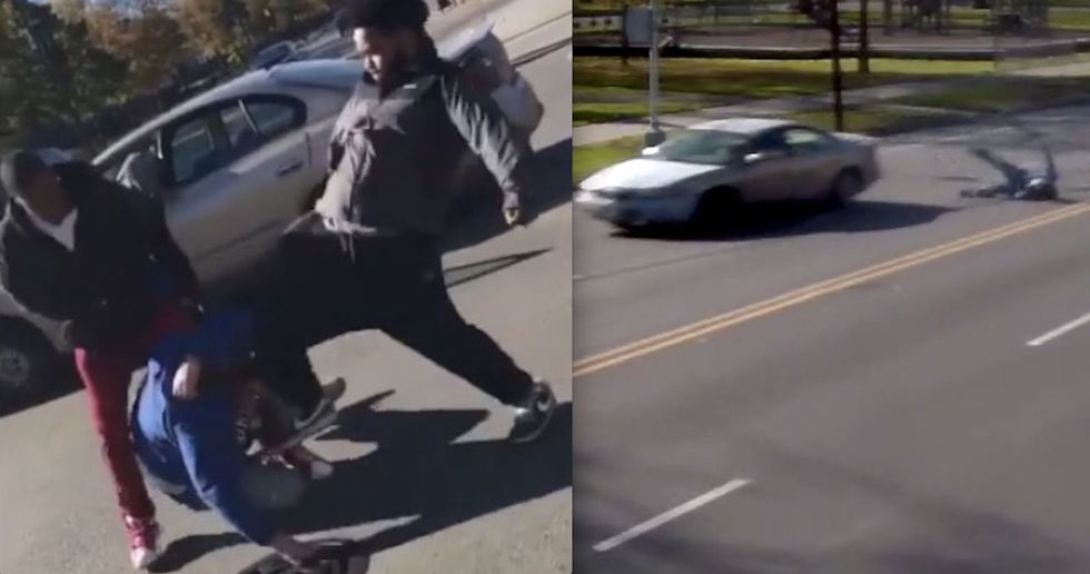 That video of Trump backer beaten up after election? New clip shows absolutely insane conclusion.