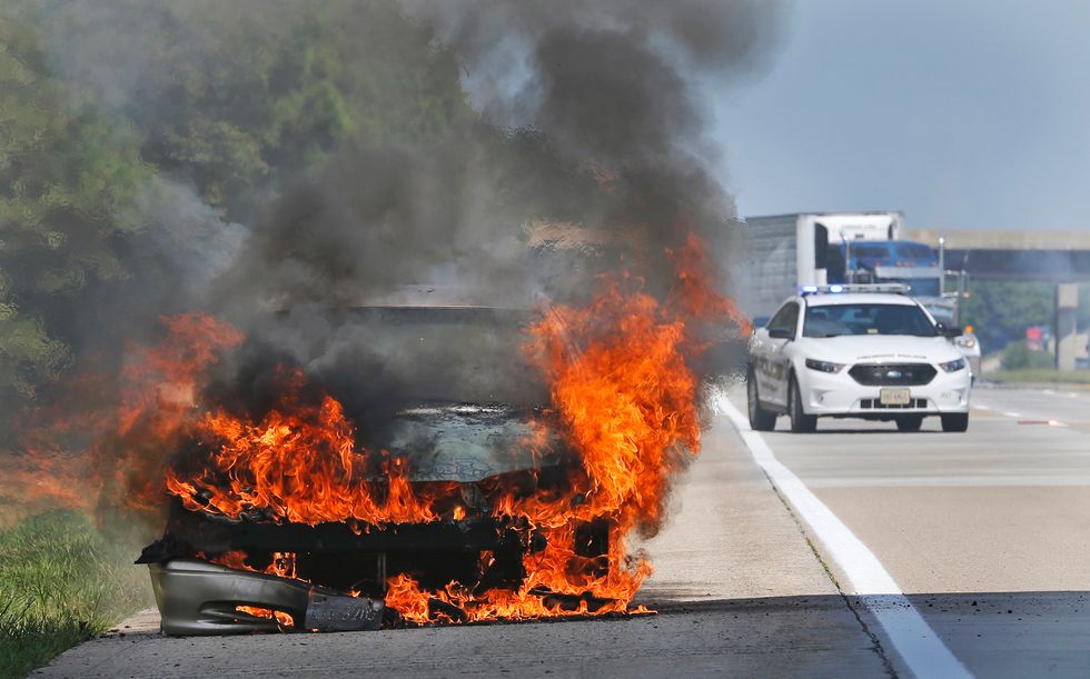 Watch: Houston man's dramatic rescue from a burning car