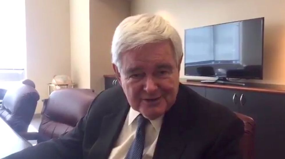 Newt Gingrich posts video correcting himself on Trump's efforts to 'drain the swamp