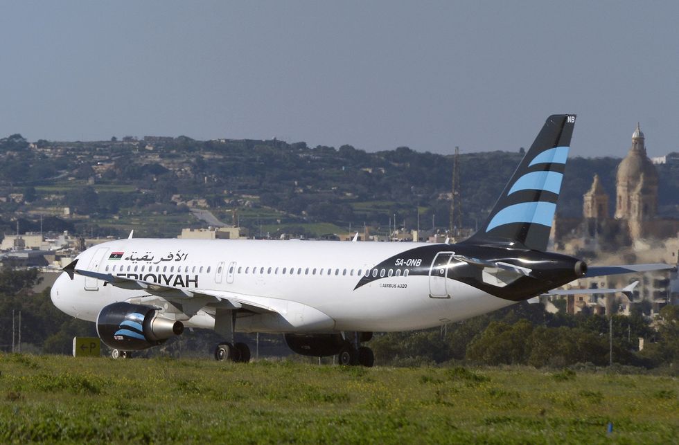 Libyan plane hijacked, standoff at Malta airport