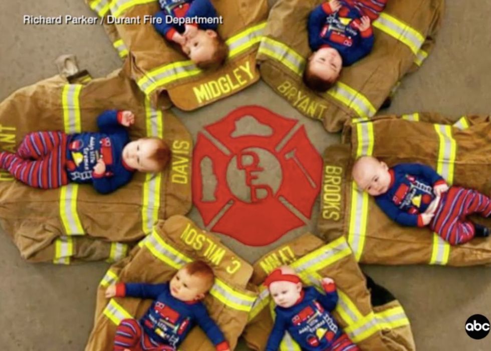 Small town fire department’s adorable Christmas card goes viral