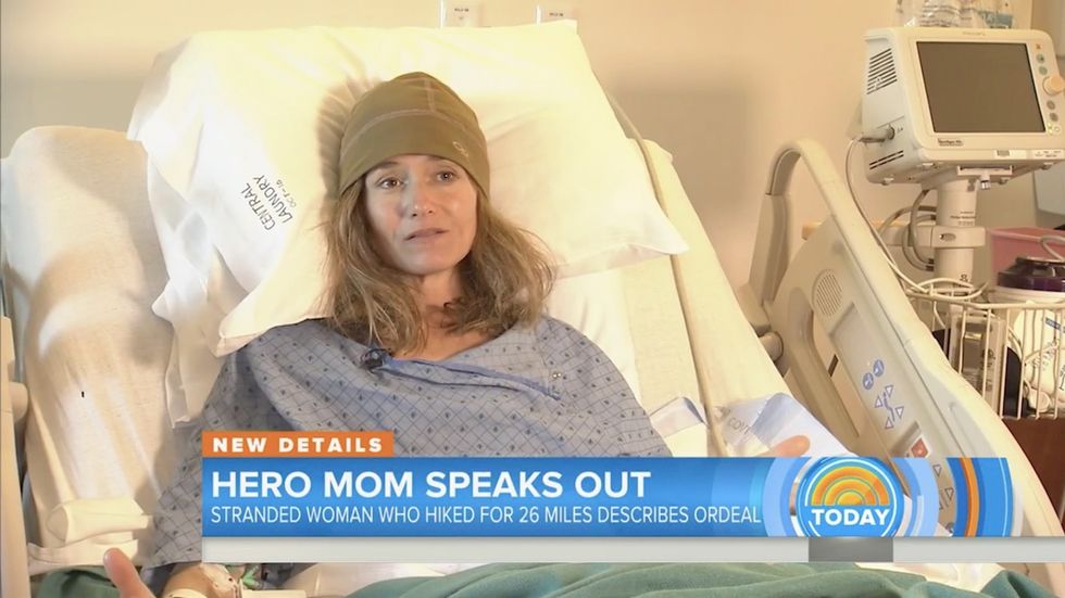 Mother hikes 26 miles in freezing weather to rescue her family