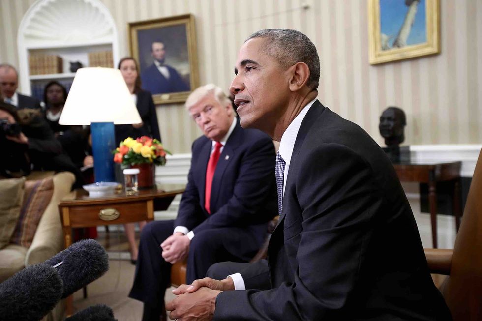 Trump accuses Obama of transition 'roadblocks