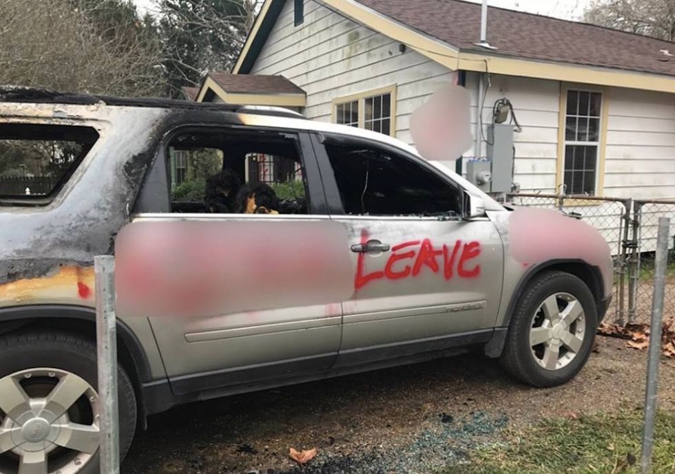 N-word spray-painted on Texas man's home, SUV set on fire: 'Why me?