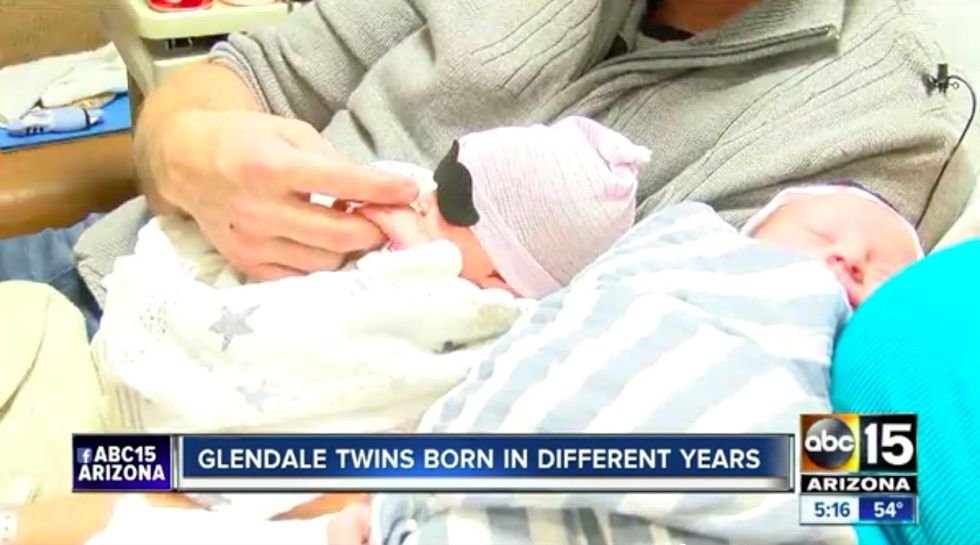Arizona twins born on different days in different years