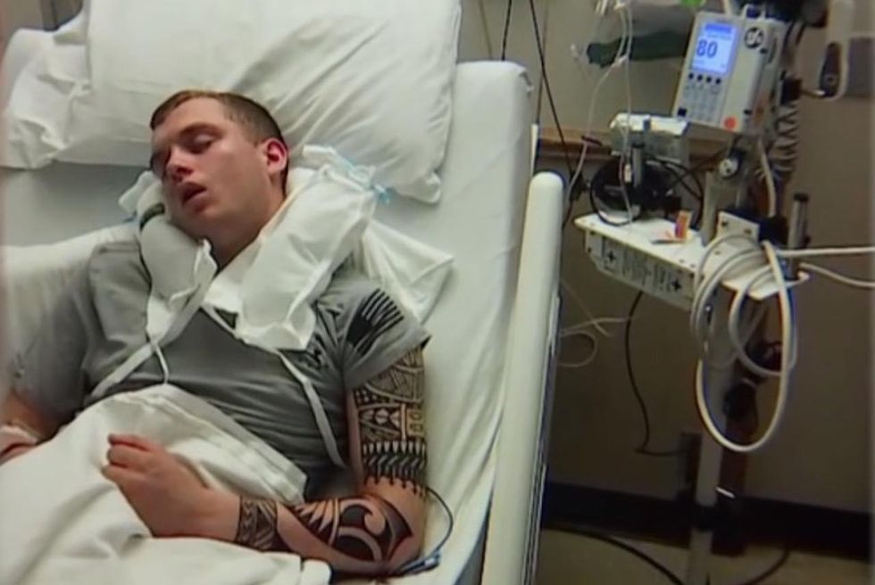 Soldier home for Christmas brutally beaten by gang that didn't like his Army jacket, mother says