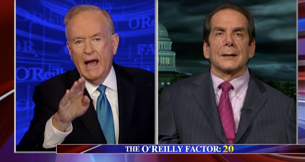Watch: Fireworks explode on Fox News when Krauthammer challenges O'Reilly over Trump inauguration