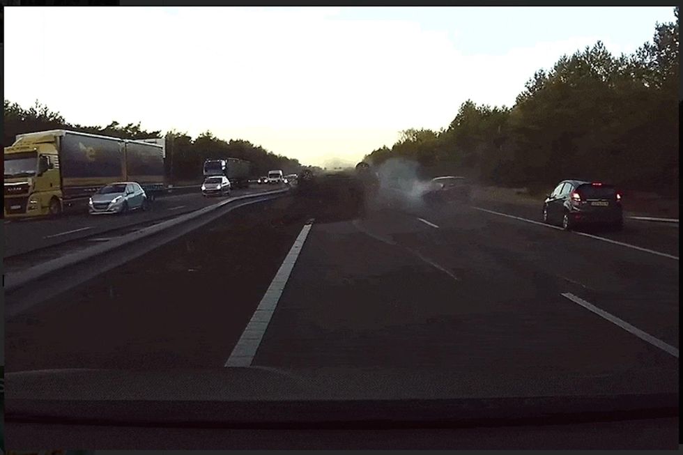 Watch: Self-driving car anticipates a crash and stops