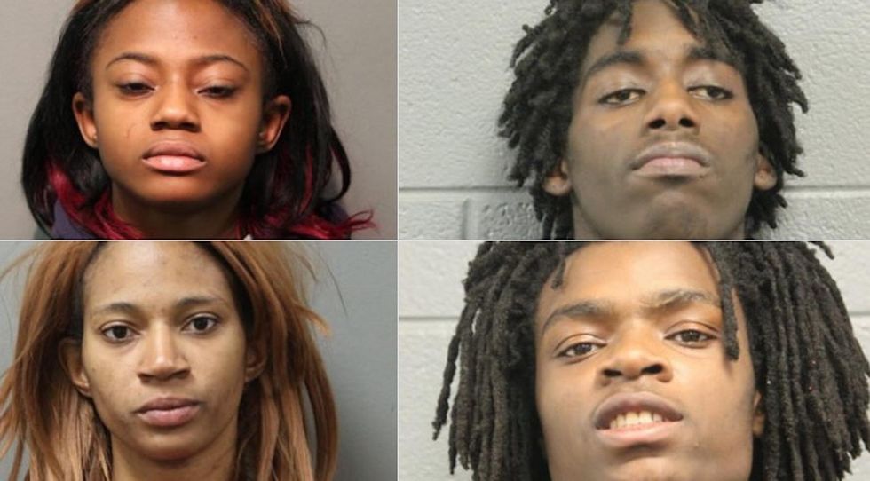 Hate-crime charges filed against four black adults in attack on mentally disabled white man