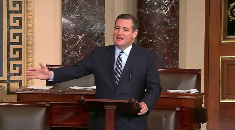 Watch: Ted Cruz savagely scolds Pres. Obama, John Kerry on Senate floor for anti-Israel actions