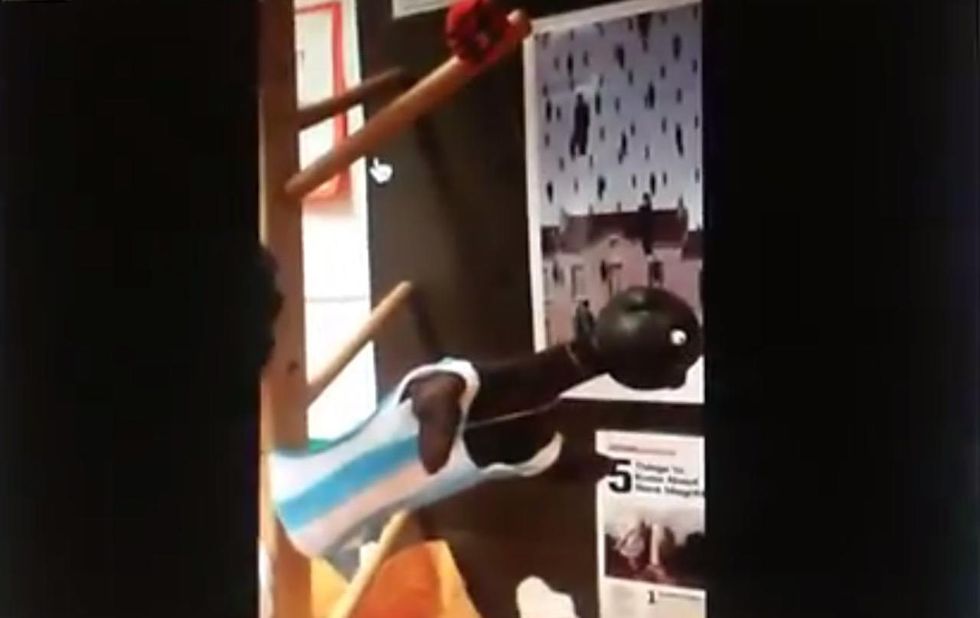 Black puppet spotted with string around neck at school called 'racist.' But there's another side.