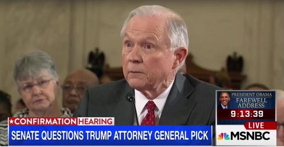 Watch: Sessions angrily defends his immigration record against Durbin in Senate confirmation