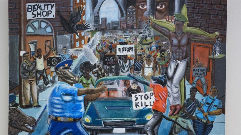 Painting causes controversy in depictions of our nation's police