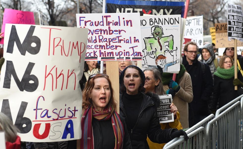 There are three times as many bus permits for this Trump protest, than for his inauguration