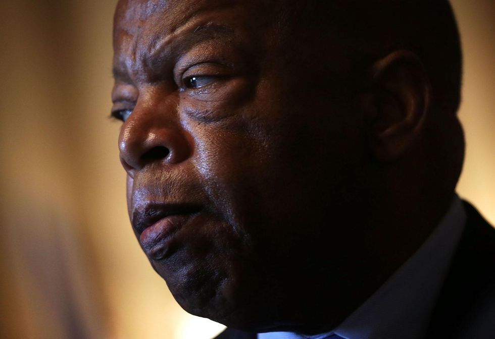 Rep. John Lewis says this will be the first inaugural he's skipped, but forgets 2001