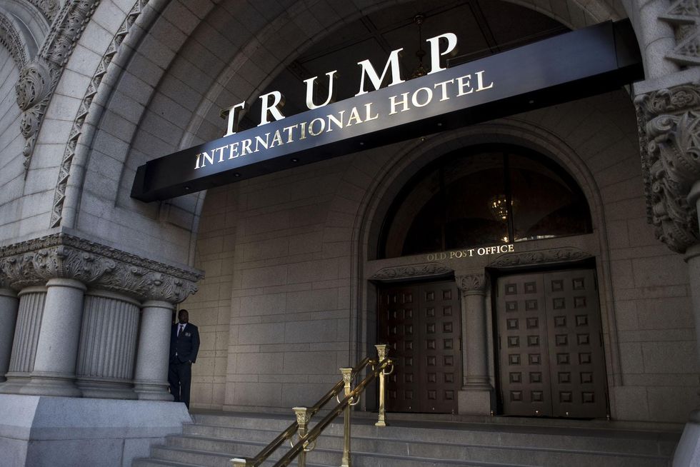 Unhinged protester sets himself on fire in front of Trump Hotel