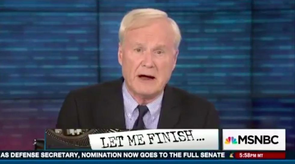 Watch: MSNBC's Chris Matthews mourns Obama’s imminent departure from the White House