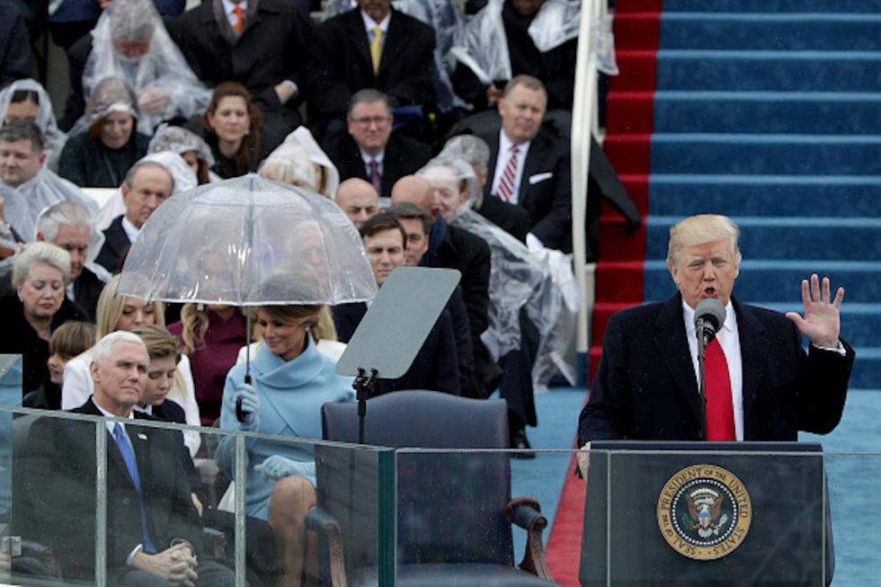 Famed evangelist sees rain at Trump's inauguration as a 'sign of God's blessing