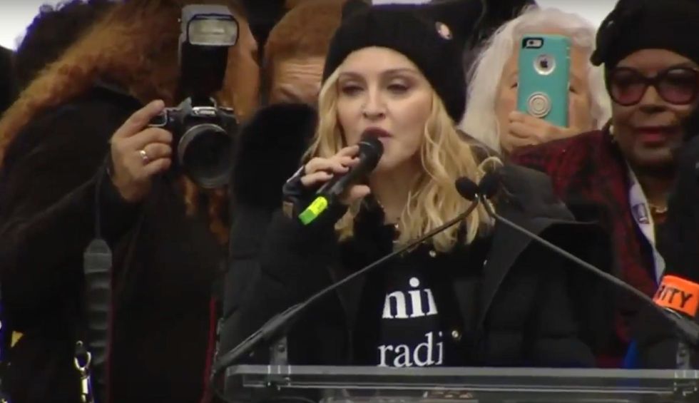 Madonna at women's rally in D.C.: 'I have thought an awful lot about blowing up the White House