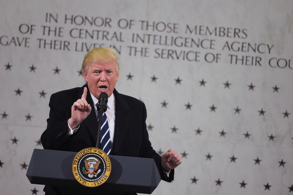 President Trump tells CIA: 'I'm with you 1000 percent