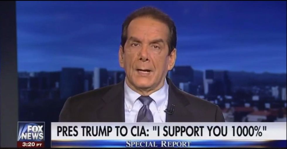 Krauthammer: Trump's remarks about keeping oil after Iraq invasion could be a war crime
