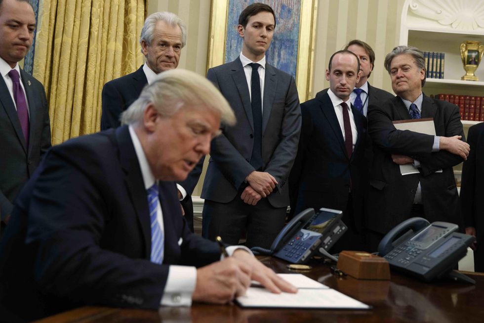 Trump executive order freezes federal employee hiring — 'except for the military\