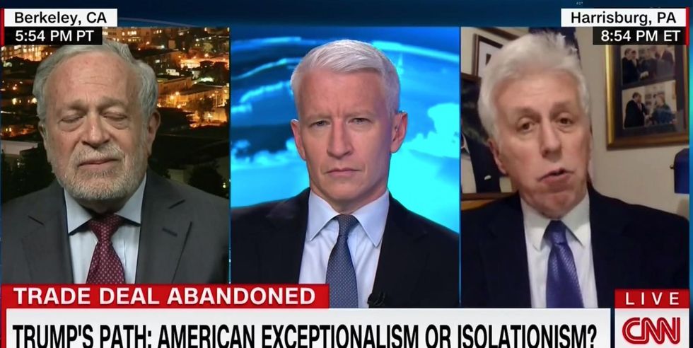 CNN's Jeffrey Lord bewilders everyone with bizarre 'bleeding' argument against NAFTA