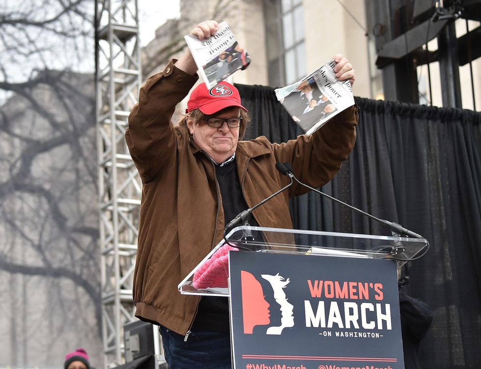 Michael Moore boycotts news outlets that refuse to call Trump a liar