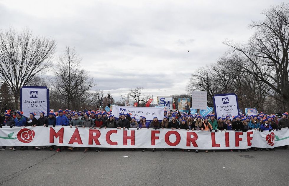 Pro-lifers celebrate a new day for their cause during the March for Life