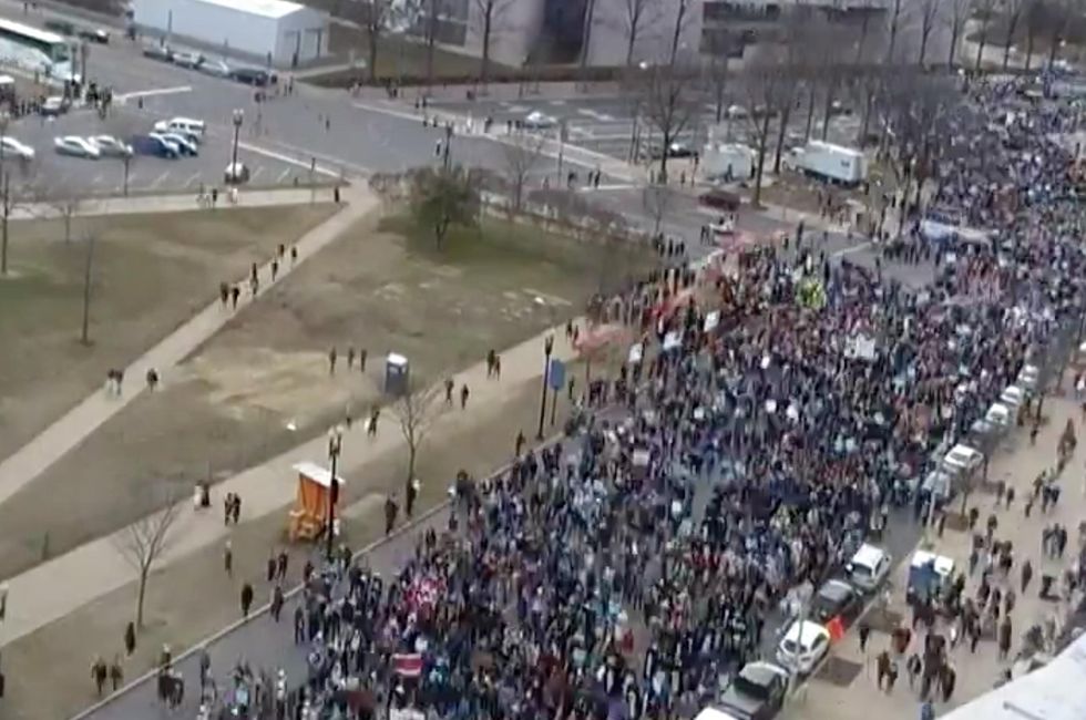 Watch: Amazing time-lapse captures the massive crowd marching through D.C. at the March for Life