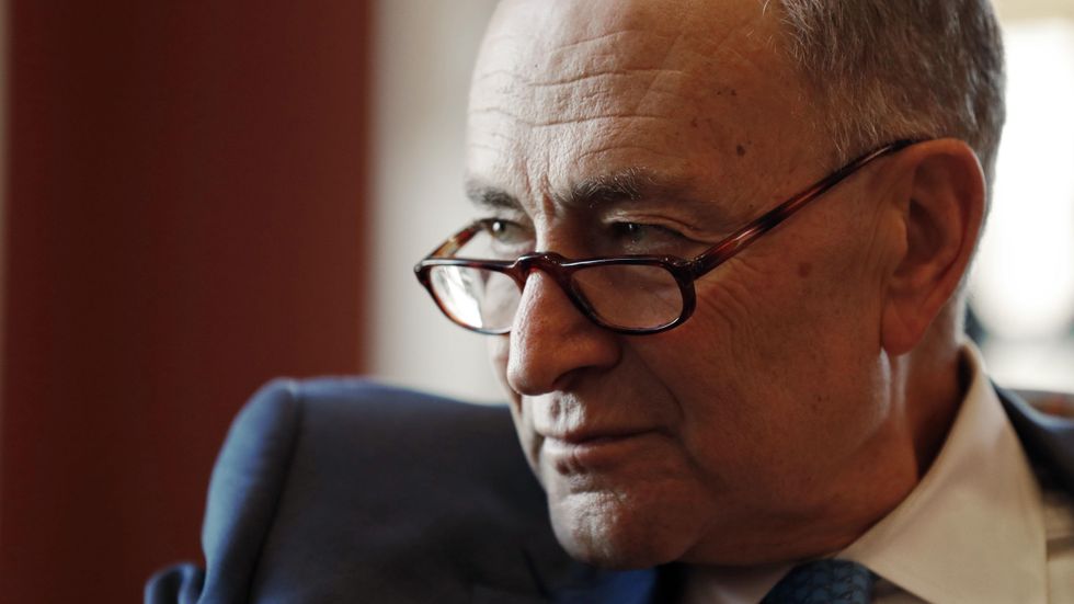 Chuck Schumer breaks down in tears when talking about Trump's ban