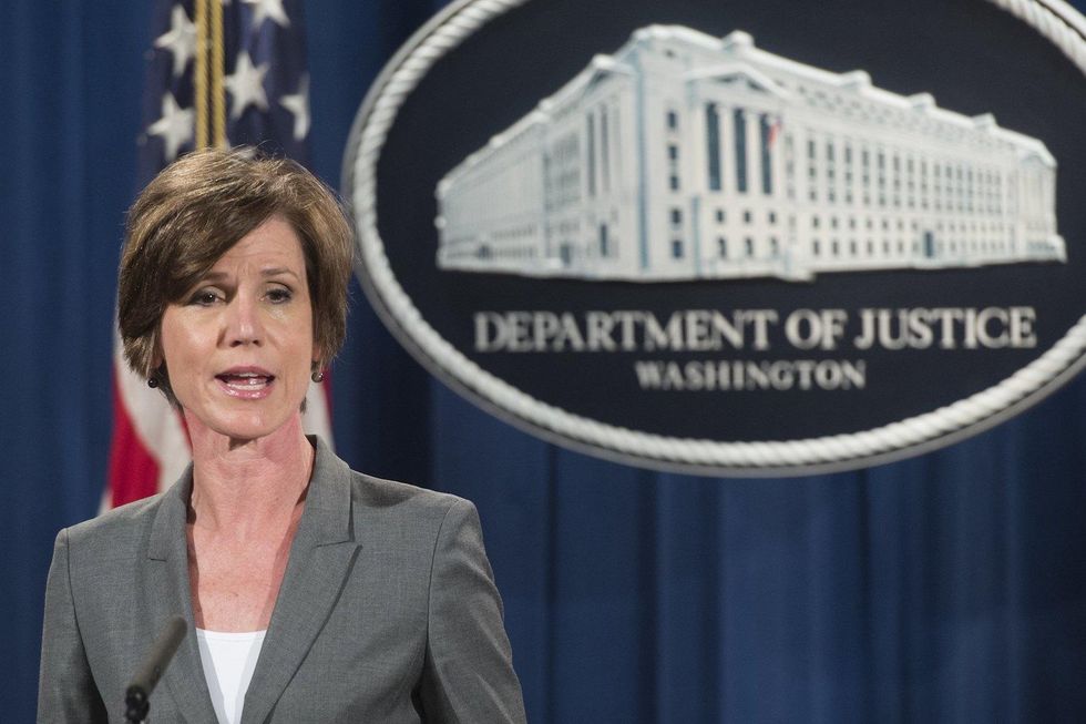 BREAKING: Trump administration has dismissed and replaced acting Attorney General Sally Yates