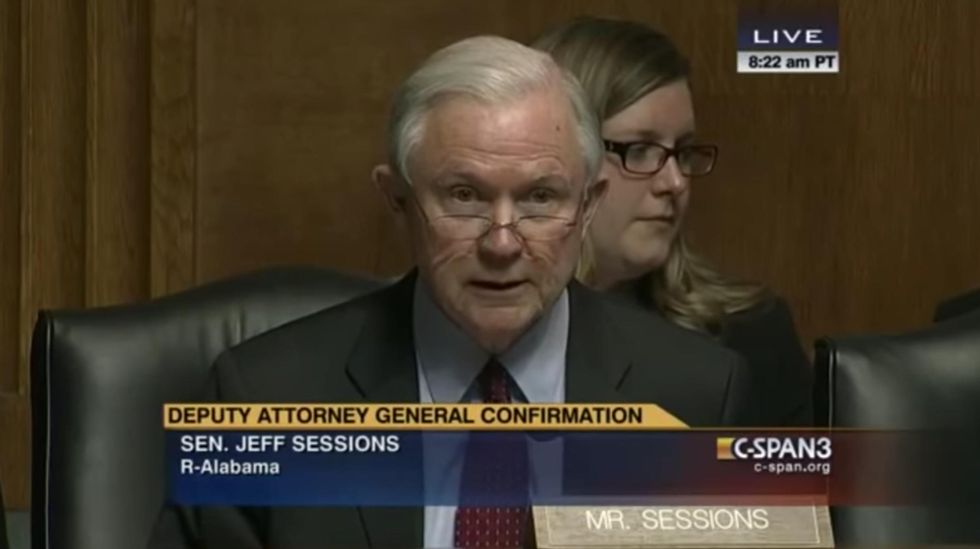 Watch: Jeff Sessions grilled Sally Yates in 2015 over following 'unlawful' orders