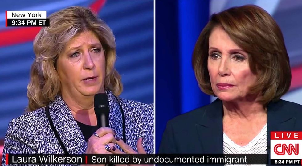 Woman whose son was killed by an illegal alien confronts Nancy Pelosi about 'sanctuary cities